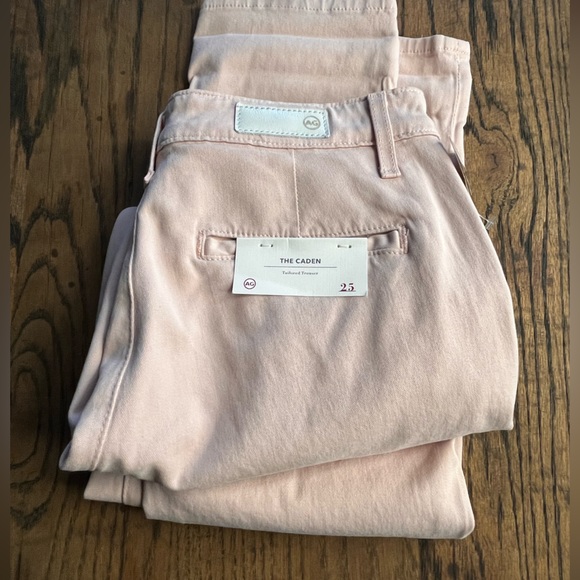 NWT The Caden Tailored Trousers by Adriano Goldschmied in Pastel Pink!! Gorgeous - Picture 1 of 12